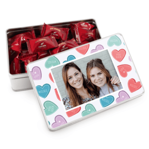 Bestel Gepersonaliseerd geschenkblik - Rechthoek - Mini Bouchée met eigen foto