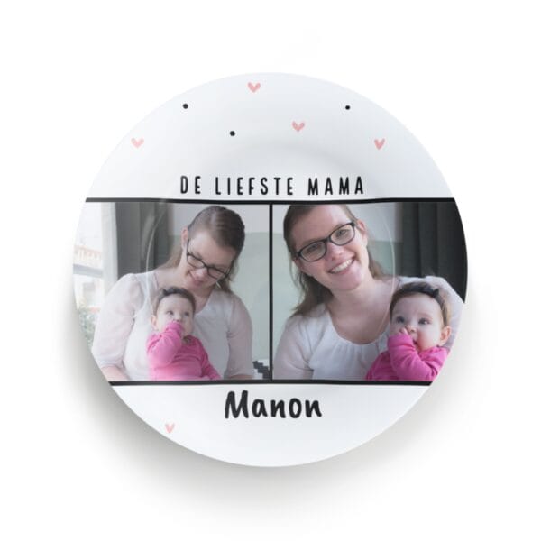Bestel Moederdag bord bedrukken met eigen foto