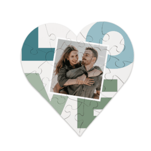 Bestel Hart puzzel met foto met eigen foto