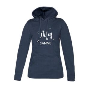 Bestel Hoodie voor dames bedrukken - Navy - XL met eigen foto