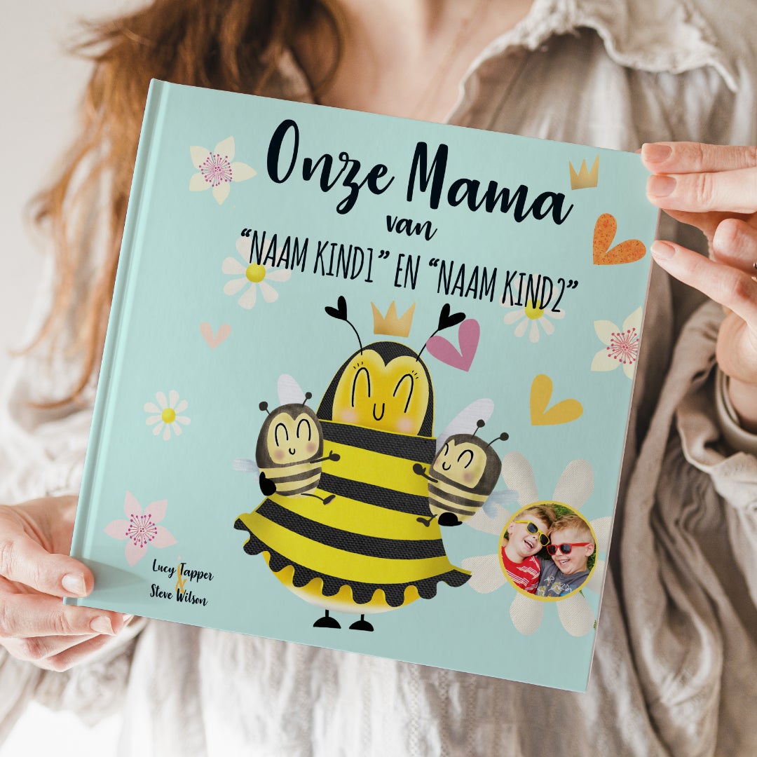 Bestel Boek met naam en foto - Onze Mama - Hardcover met eigen foto