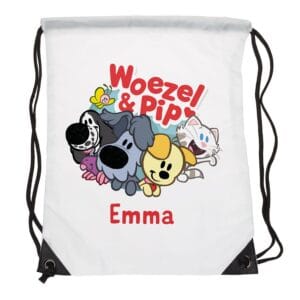 Bestel Woezel & Pip gymtas bedrukken met eigen foto