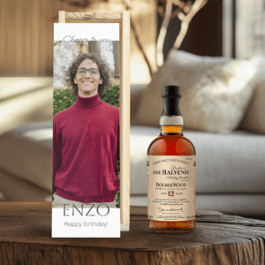 Bestel Whisky in bedrukte kist - The Balvenie met eigen foto