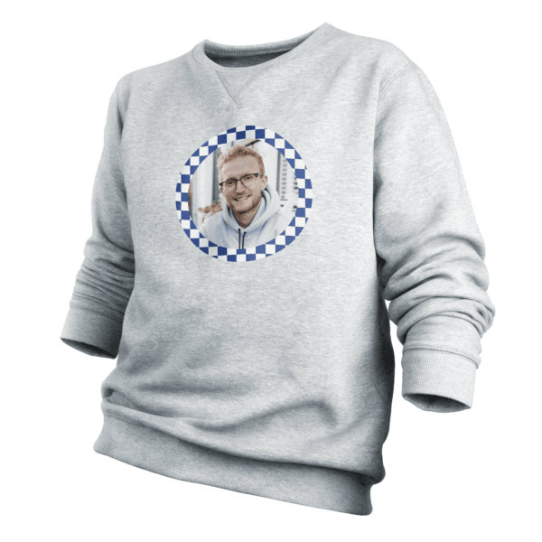 Bestel Trui voor heren bedrukken - Grijs - S met eigen foto
