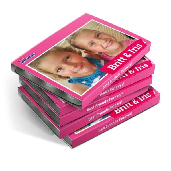 Bestel Mentos kauwgompakjes bedrukken - 240 stuks met eigen foto