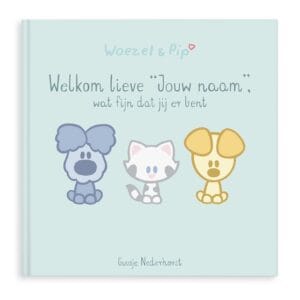 Bestel Woezel & Pip babyboek met naam en foto - Softcover met eigen foto