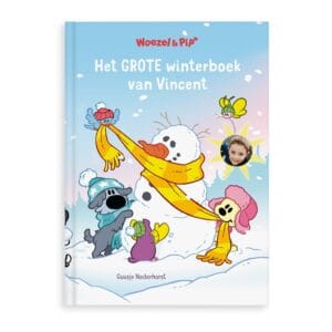 Bestel Boek met naam en foto - Woezel & Pip - Winterboek - XL boek (Softcover) met eigen foto