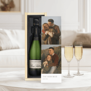 Bestel Champagne in bedrukte kist - René Schloesser (750ml) met eigen foto