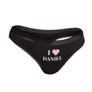 Bestel String met foto - Zwart - S met eigen foto