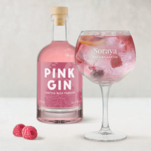 Bestel Pink Gin personaliseren - Gegraveerd glas met eigen foto