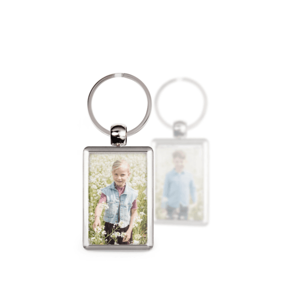 Bestel Sleutelhanger met foto - Rechthoek met eigen foto