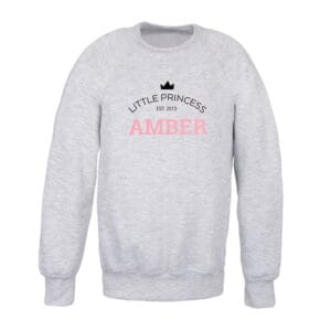 Bestel Trui voor kids bedrukken - Grijs - 12 jaar met eigen foto
