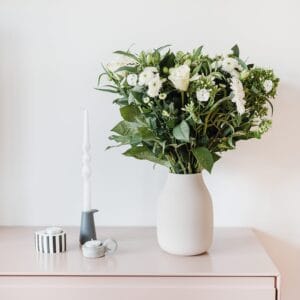 Bestel Bloemen - Boeket Wit (Middel) met eigen foto