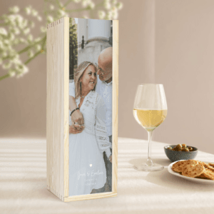 Bestel Magnum wijnkist met foto - Chromaluxe met eigen foto