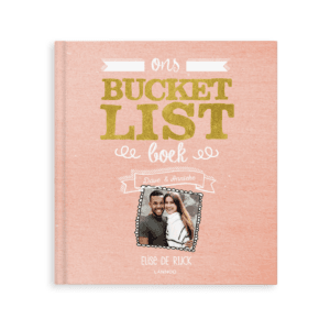 Bestel Het Bucketlist boek voor koppels - Gepersonaliseerd - Softcover met eigen foto