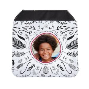 Bestel Losse flap voor de rugzak bedrukken (Zwart) met eigen foto