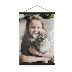 Bestel Gepersonaliseerde poster met zwarte posterhanger 40x60 met eigen foto