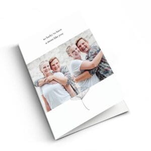 Bestel Moederdag kaart met foto - M - Staand met eigen foto