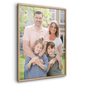 Bestel Houten lijst met gepersonaliseerde fotoafdruk - 50x70 met eigen foto