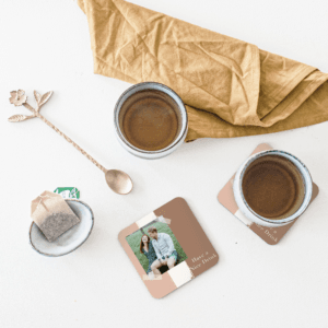 Bestel Vierkante onderzetters bedrukken - 8 stuks met eigen foto