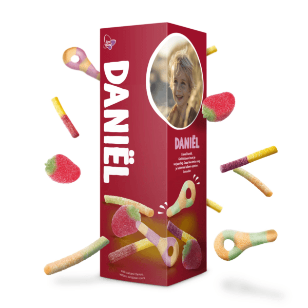 Bestel Red Band Magische Feestmix in gepersonaliseerde giftbox met eigen foto