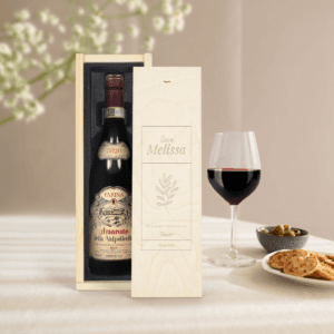 Bestel Wijn in gegraveerde kist - Farina Amarone della Valpolicella met eigen foto