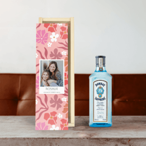 Bestel Gin in bedrukte kist - Bombay Sapphire met eigen foto