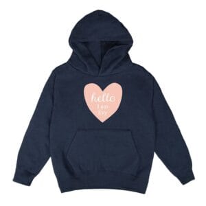 Bestel Hoodie voor kinderen bedrukken - Navy - 12 jaar met eigen foto
