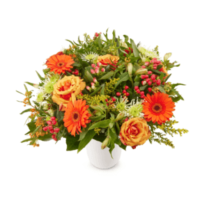 Bestel Bloemen - Boeket Oranje - Groot met eigen foto