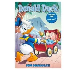 Bestel Donald Duck - Geboorte - Tijdschrift met naam en foto (jongensversie) met eigen foto