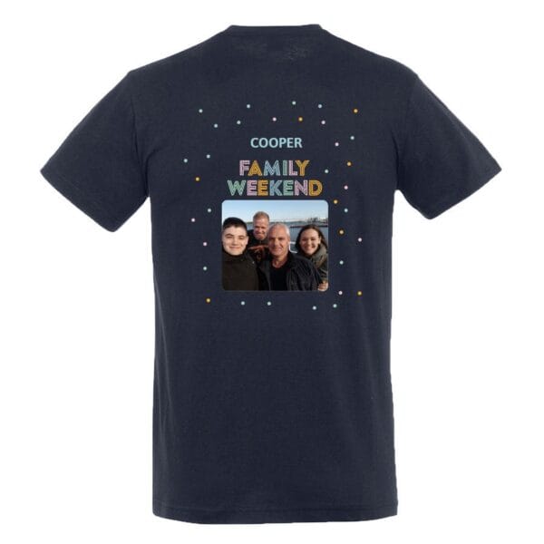 Bestel T-shirt voor mannen bedrukken - Navy - S met eigen foto