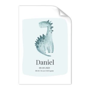 Bestel Geboorteposter ontwerpen - 50 x 70 cm met eigen foto