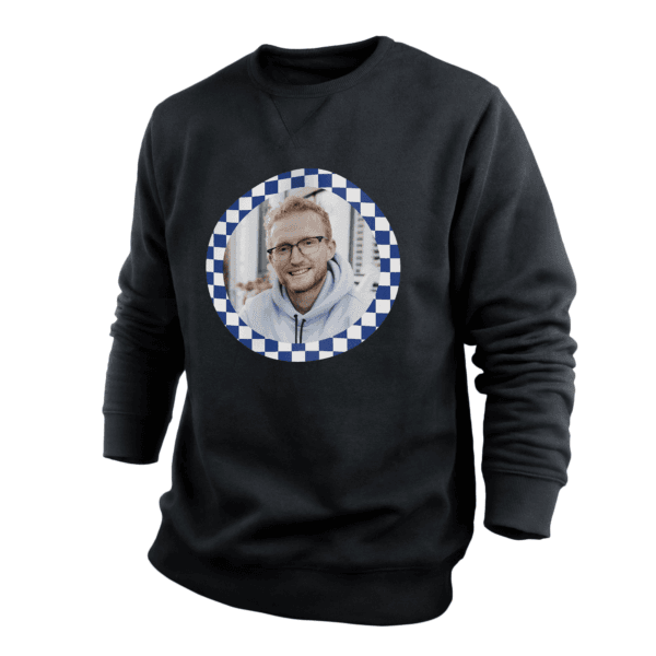 Bestel Trui voor heren bedrukken - Zwart - XL met eigen foto