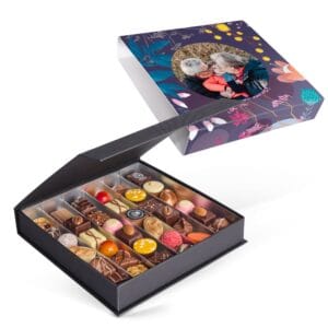 Bestel Luxe bonbon giftbox bedrukken (36 stuks) met eigen foto