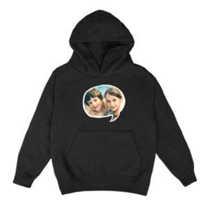 Bestel Hoodie voor kinderen bedrukken - Zwart - 10 jaar met eigen foto