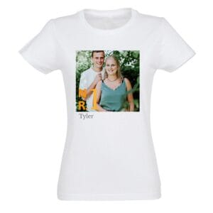Bestel T-shirt voor vrouwen bedrukken - Wit - XL met eigen foto