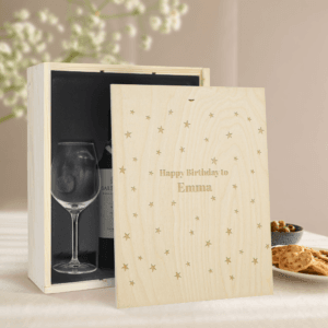 Bestel Wijnpakket met glas - Salentein Malbec (Gegraveerde deksel) met eigen foto