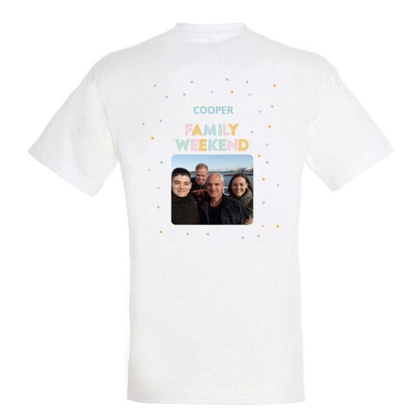 Bestel T-shirt voor mannen bedrukken - Wit - XL met eigen foto