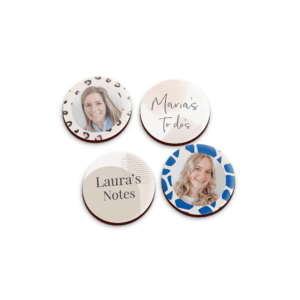Bestel Magneten met foto of tekst - Rond - 4 stuks met eigen foto