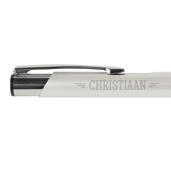 Bestel Viva Pens - Tess - Balpen graveren - Links (Zilver) met eigen foto