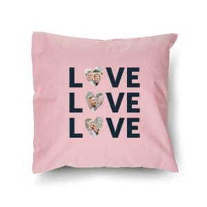 Bestel Kussen bedrukken - Roze - 40 x 40 cm met eigen foto