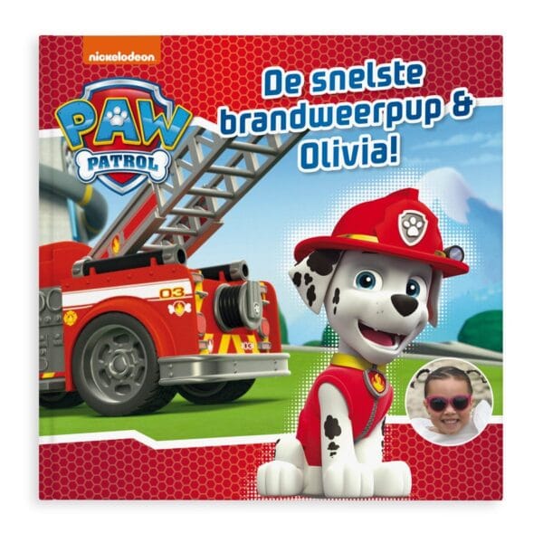 Bestel Paw Patrol - De snelste brandweerpup - Hardcover met eigen foto