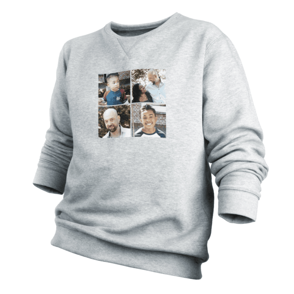 Bestel Trui voor heren bedrukken - Grijs - M met eigen foto