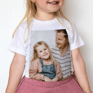 Bestel T-shirt voor kinderen bedrukken - Wit - 8 jaar met eigen foto