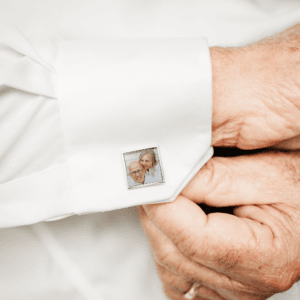 Bestel Manchetknopen met foto - Vierkant met eigen foto