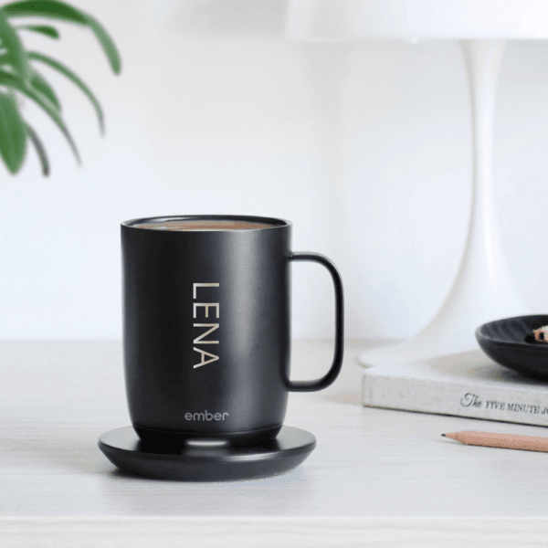 Bestel Gepersonaliseerde Ember Control Mug - Zwart - 414 ml met eigen foto
