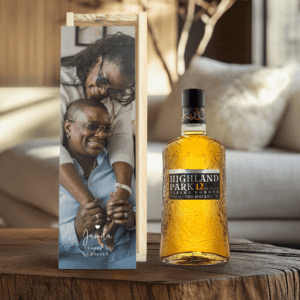 Bestel Whisky in bedrukte kist - Highland Park 12 Years met eigen foto
