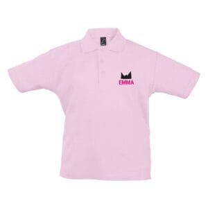 Bestel Polo voor kinderen bedrukken - Roze - 6 jaar met eigen foto