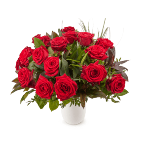 Bestel Bloemen - Boeket Rode Rozen (Groot) met eigen foto