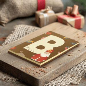 Bestel Gepersonaliseerde chocoladeletter Sinterklaas met eigen foto
